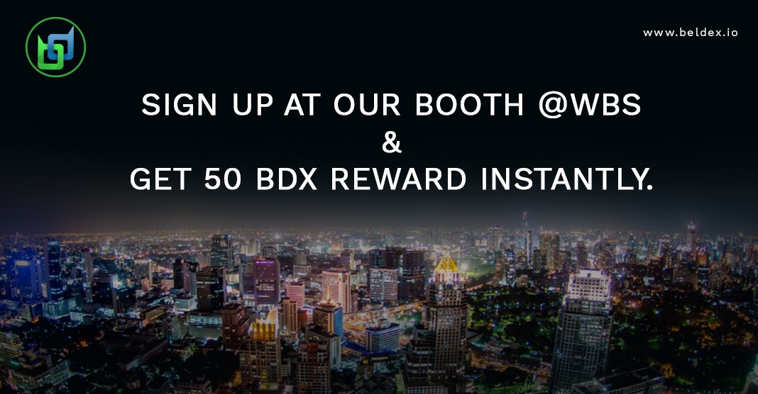 Sign up at our Booth & get 50 BDX instantly
