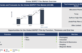 Lucintel Forecasts the Global Biaxially Oriented Polyethylene Terephthalate (BOPET) Market to Reach $55,789 million by 2035