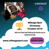 Win MileageSpot Giveaway Contest 2019