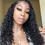 Four different types of curly HD lace wigs